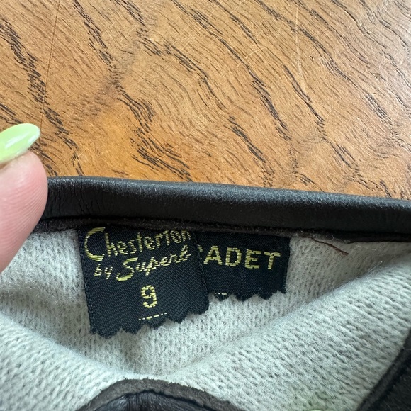 Black and Brown Leather Winter Gloves - Picture 7 of 7